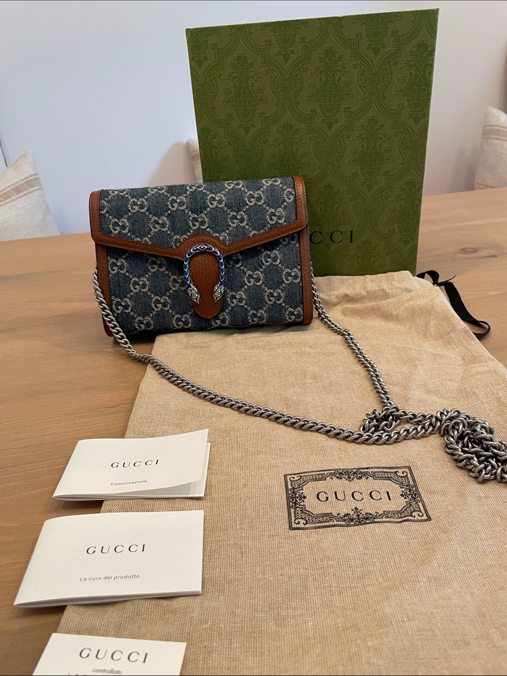 Gucci Dionysus Chain Wallet ou Wallet on Chain (WOC)